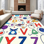 Cosmic Alphabet Planets Planets Orbiting Rug