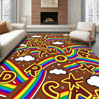 Rainbow Clouds Alphabet Adventure Rug