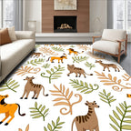 Safari Animals Amongst Foliage Rug
