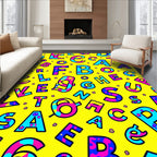 Bold Alphabet Splash Rug