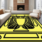 Bold Yellow Trophy Rays Rug