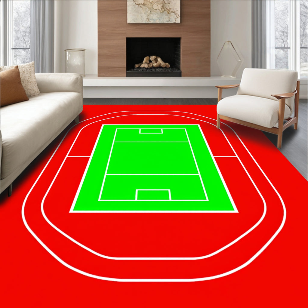 Bold Stadium Field Graphic Rug