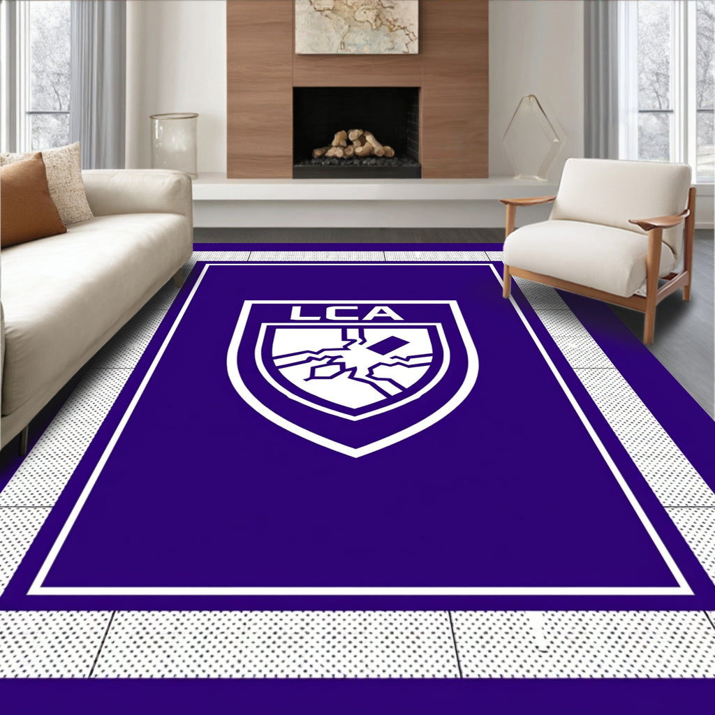 Deep Purple Shield Crest Rug