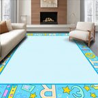 Alphabet Border With Stars And Books Rug