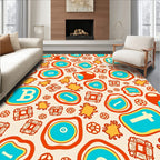 Whimsical Abstract Animals And Shapes Rug