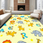 Cute Animal Alphabet Collection Rug