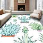 Pastel Succulent Garden Collection Rug