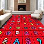 Retro Alphabet Pop Art Rug