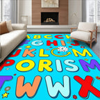 Whimsical Alphabet Playground Rug