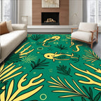 Yellow Sea Narwhal Coral Garden Rug