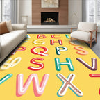 Playful Alphabet Blocks Whimsical Letters Rug