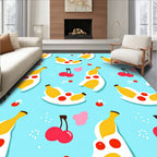 Sweet Banana Cherry Playful Rug
