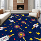 Cosmic Celestial Starry Night Wand Rug