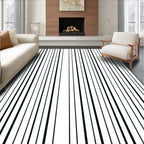 Monochromatic Vertical Stripe Ensemble Rug
