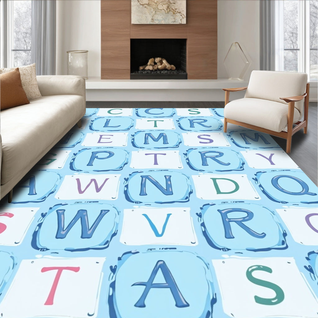 Alphabet Ice Blocks Rug