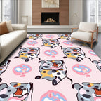 Playful Fauvist Animal Spotty Abstract Rug