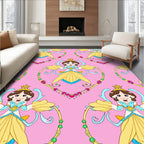 Charming Princess Pink Yellow Blue Necklace Rug