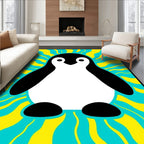 Bold Blue Yellow Penguin Radiance Rug