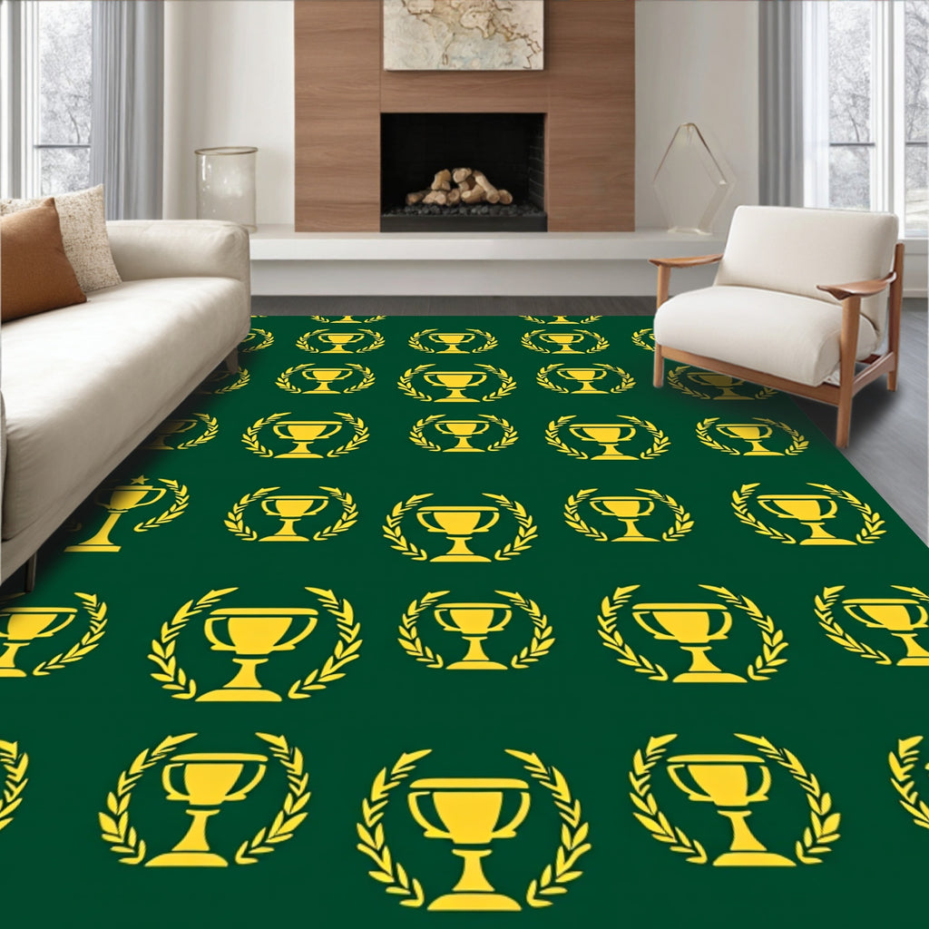 Golden Trophy Laurel Wreath Classic Rug