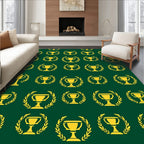 Golden Trophy Laurel Wreath Classic Rug
