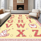 Whimsical Alphabet Kids Play Rug