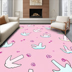 Whimsical Pastel Creature Arrows Rug