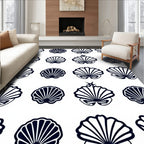 Navy Shell Collection Repeat Rug