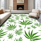 Emerald Green Leafy Canopy Rug