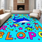 Bright Dolphin Adventure Alphabet Companions Rug