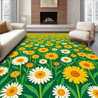 Sunflower Field Meadow Daisy Rug