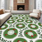 Wreath and Leaf Garland Repeat Rug