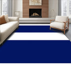 Bold Navy And White Stripe Rug