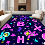 Cosmic Astronauts and Letters Rug
