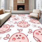Playful Pink Creature Collage Rug