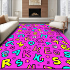 Whimsical Alphabet Blast Rug