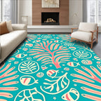 Coral Reef Fish And Foliage Rug