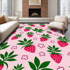 Sweet Strawberry Field Delight Rug