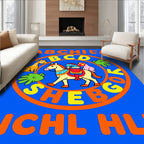 Bright Horse Zoo Alphabet Round Rug