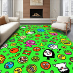 Graffiti Character Doodle Mix Rug