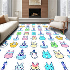 Pastel Bunny Candle Collection Rug