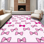 Pink Pastel Bows All Over Rug
