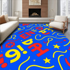 Bold Red Yellow Alphabet Play Rug