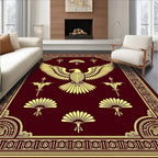 Majestic Eagle Golden Maroon Framing Rug