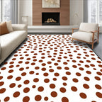 Brown Polka Dot Scattering Rug