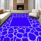 Royal Blue Bubble Cluster Rug