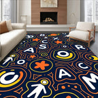 Playful Alphabet And Shapes Medley Rug
