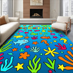 Colorful Underwater Alphabet Friends Aquatic Play Rug