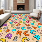 Colorful Alphabet Scatter Bold Composition Rug