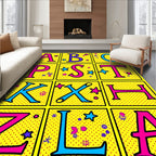 Pop Art Alphabet Medley Rug