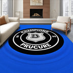 Round Emblem Champions Procure Shield Rug